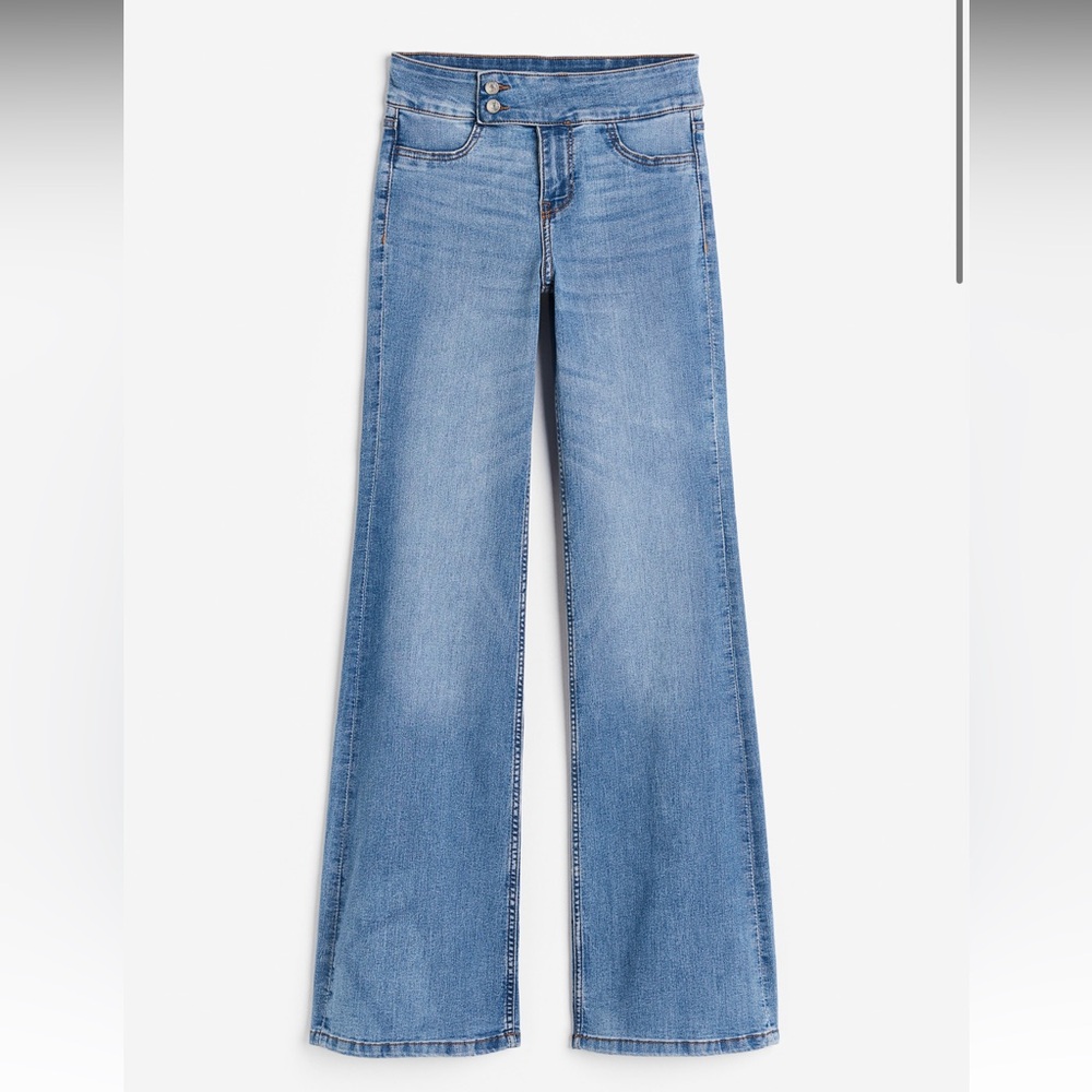 H&M divided flared low jean